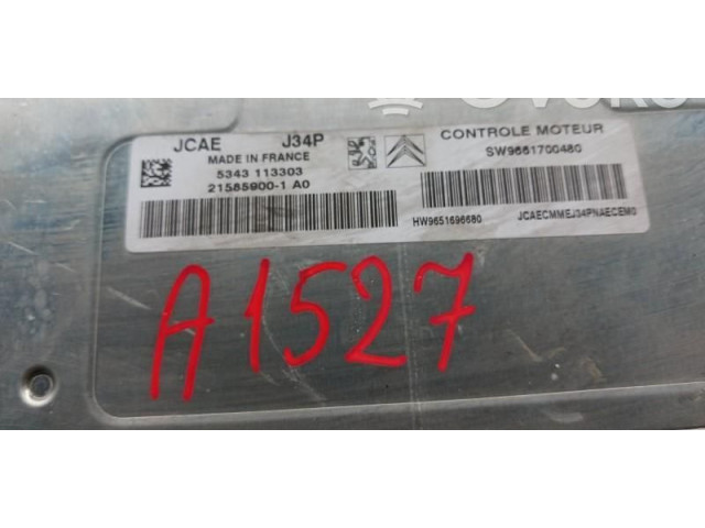 Řídící jednotka 215859001. Citroen C3 2003