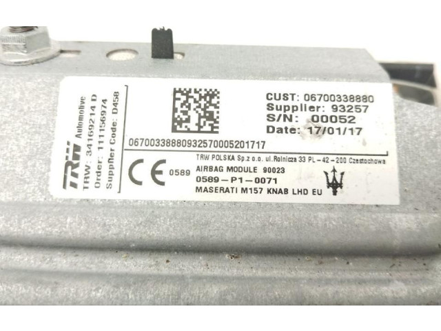 Подушка безопасности для колен 670033888, V640 Maserati Ghibli