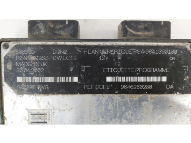 Řídící jednotka 9646260280, 9641390180 Citroen Berlingo 2004