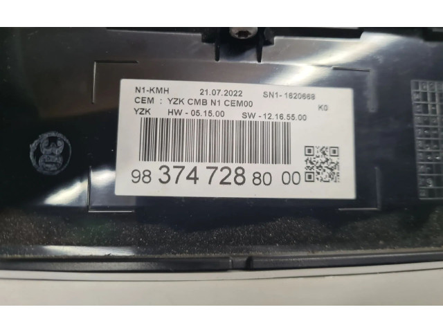 Přístrojová deska Fiat Scudo 2022 9837472880, SN11620668