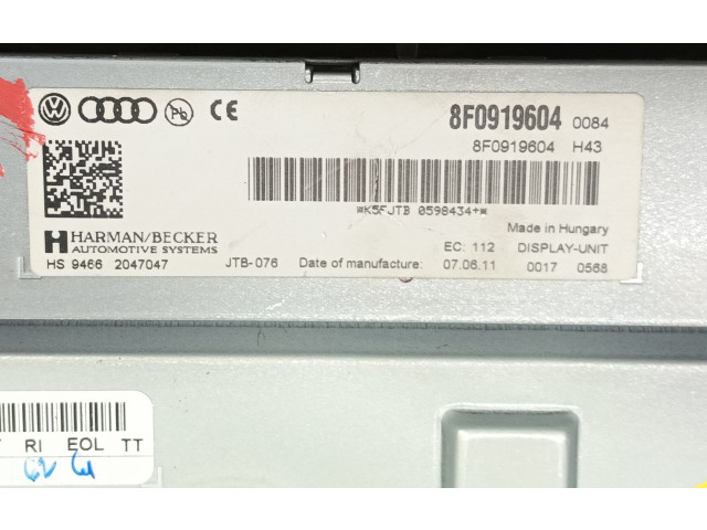 Дисплей 8R0919604, 8F0919604 Audi A4 Allroad