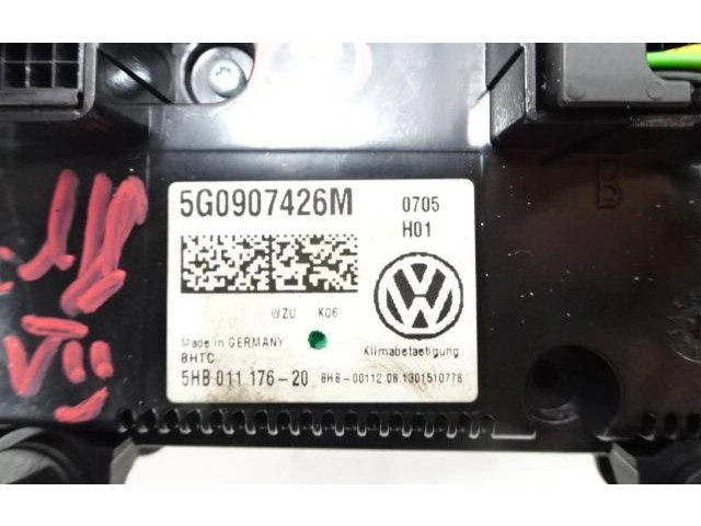 Блок управления климат-контролем 5G0907426M, 5HB01117620 Volkswagen Golf VII