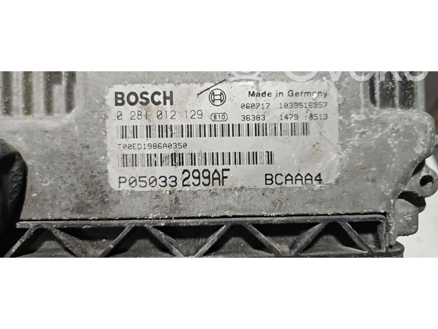 Řídící jednotka 1039S16957, 0281012129   Dodge Caliber 2007