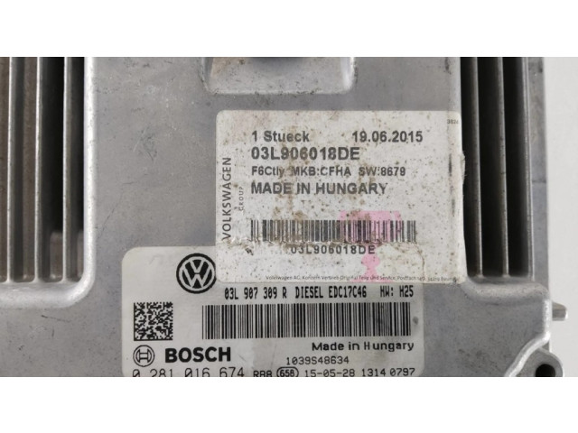 Řídící jednotka 03L906018DE, 03L907309R Volkswagen Caddy 2016