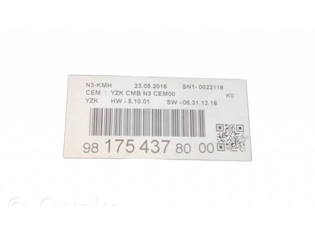 Přístrojová deska  Citroen Jumpy 2016 9817543780, SN10022118  