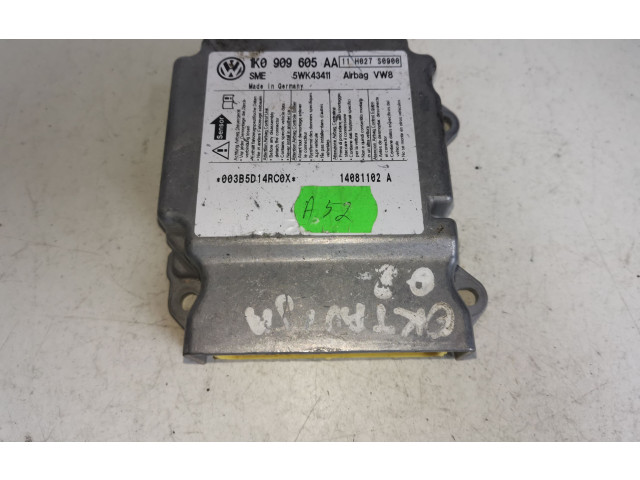 Блок подушек безопасности 1K0909605AA Skoda Octavia Mk2 (1Z)
