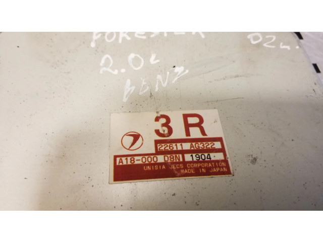 Блок управления двигателя 22611AG322, A18000D8N Subaru Forester SF