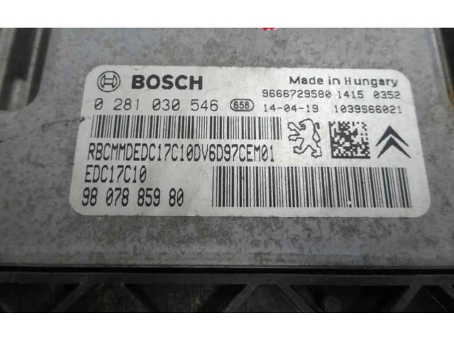 Řídící jednotka 9807885980 Fiat Scudo 2014