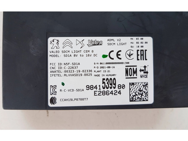 Блок управления 9841539980, E286424   Peugeot 2008 II