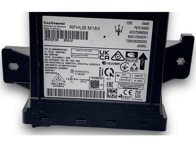 Блок комфорта S5176, 670159939 Maserati Grecale