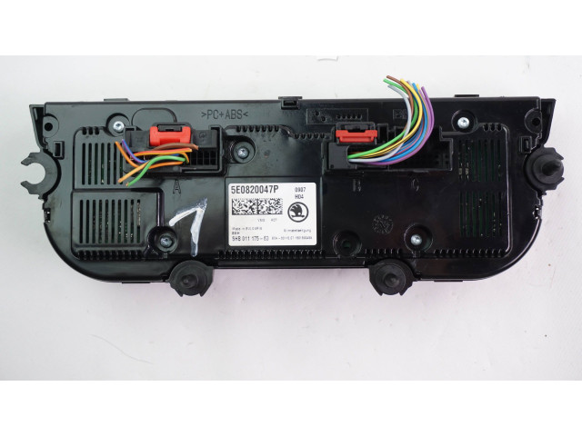 Блок управления климат-контролем 5E0820047P   Skoda Octavia Mk3 (5E)