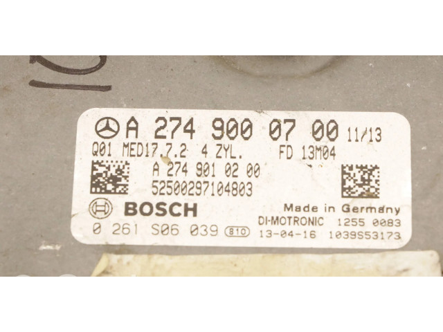 Řídící jednotka A2749000700, 0261S06039 Mercedes-Benz C W204 2013