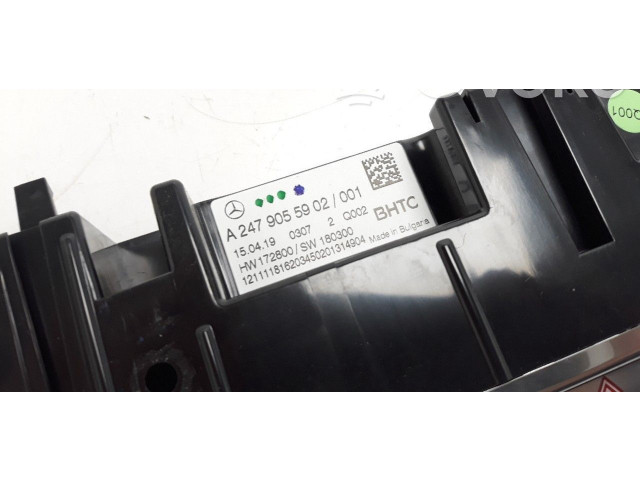 Блок управления климат-контролем A2479055902   Mercedes-Benz CLA C117 X117 W117