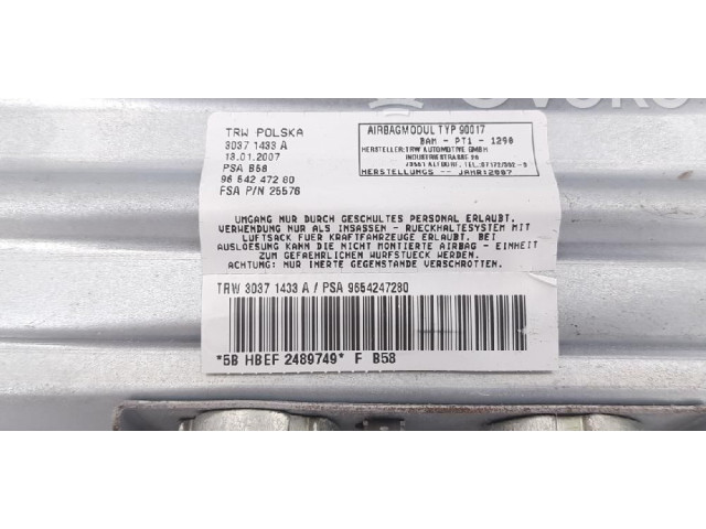 Рулевая рейка  Надувная подушка для пассажира 8216NT, 9654247280   Citroen C4 Grand Picasso 2007 - 2013 года