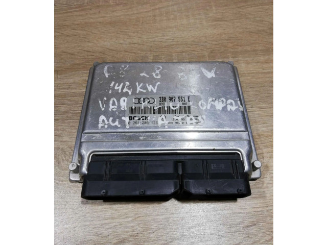 Блок управления двигателем Блок управления 3B0907551E, 0261206124   Audi A8 S8 D2 4D