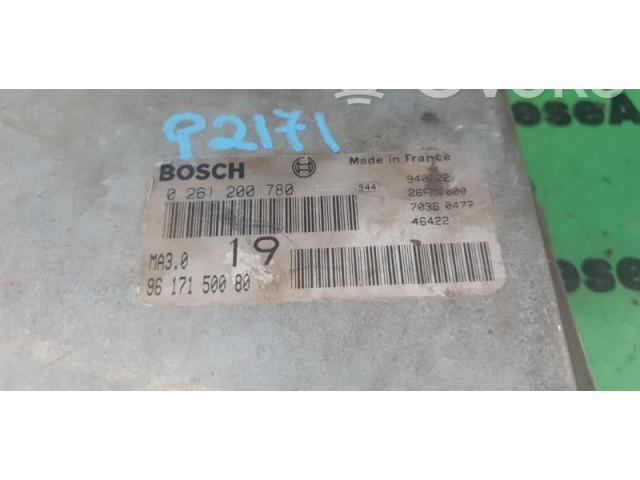 Řídící jednotka 0261200780, 9617150080 Peugeot 106 1997