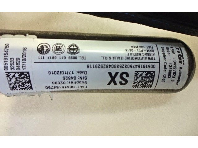 Боковая подушка безопасности 519154750   Fiat Punto (199)