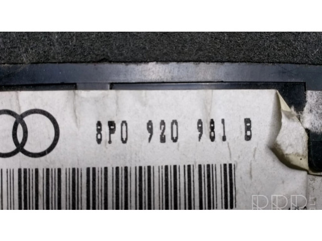Панель приборов 8P0920981B, 2C53085879 Audi A3 S3 8P