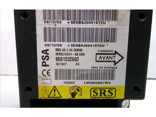 Блок подушек безопасности 9661532680 Citroen C2