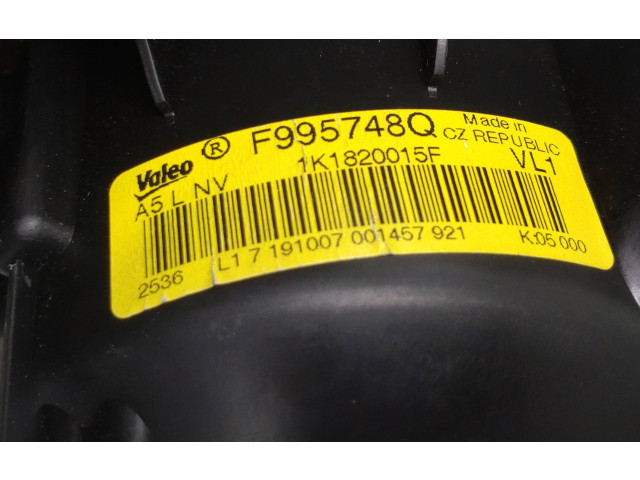 Вентилятор печки     1K1820015F, 1K1819015D    Audi A3 S3 8P 