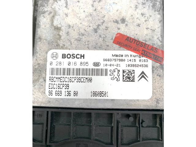 Блок управления двигателя 9663757980, 9666913680 Mitsubishi Outlander