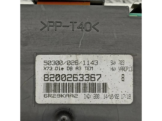 Přístrojová deska Renault Vel Satis 2002 8200263367, 6R29KAA2