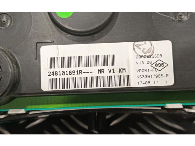 Geschwindigkeitsmesser Cockpit 248100285R, NS16609135R Dacia Dokker