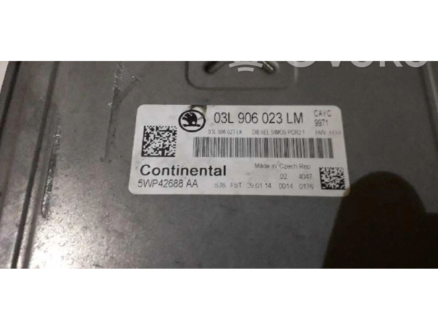 Блок управления двигателем Блок управления 03L906023LM Skoda Rapid (NH)