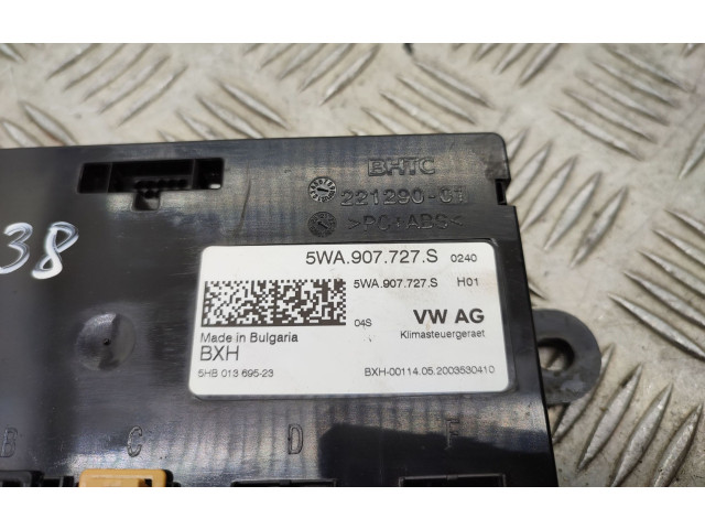 Блок управления климат-контролем 5WA907727S Skoda Octavia Mk4