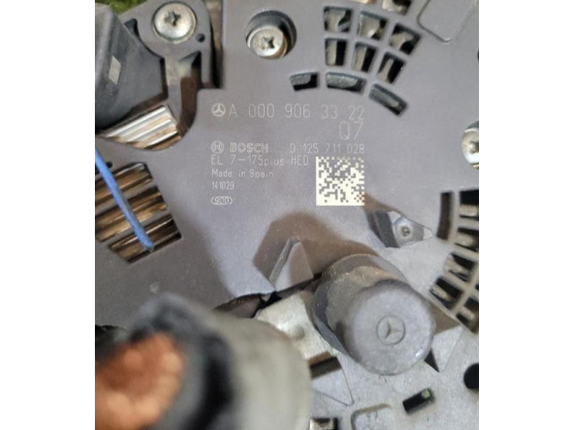 Генератор A0009063322, 651930 Mercedes-Benz GLA W156