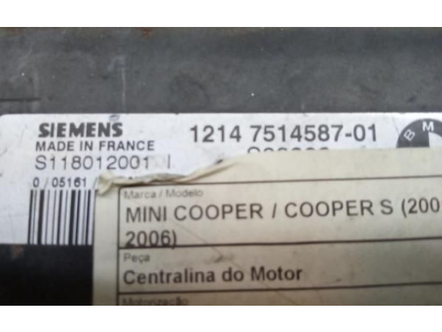 Řídící jednotka S118012001, 1214751458701   Mini One - Cooper R50 - 53 2001