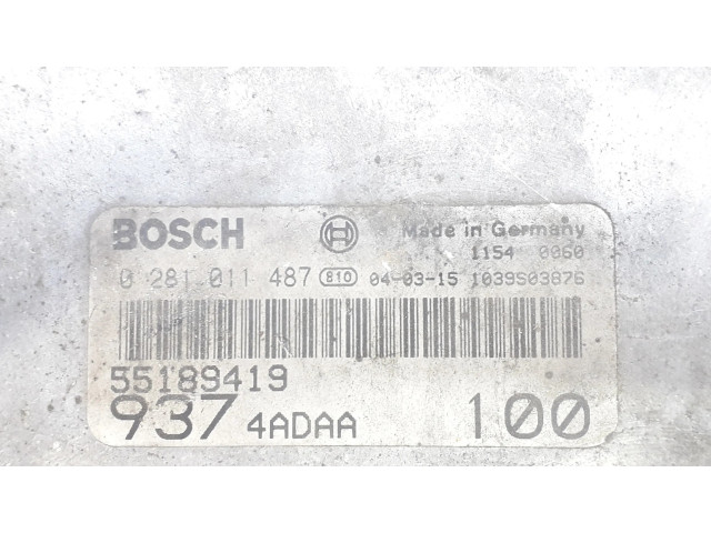 Блок управления двигателя 55189419 Alfa Romeo 147