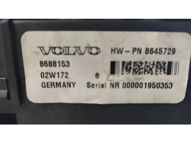 Pojistková skříňka 8688153, 02W172 Volvo S60 2003