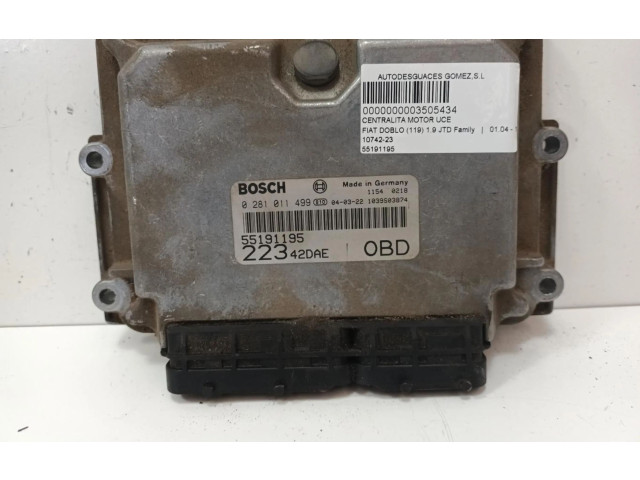 Блок управления климат-контролем 55191195, 55191195 Fiat Doblo