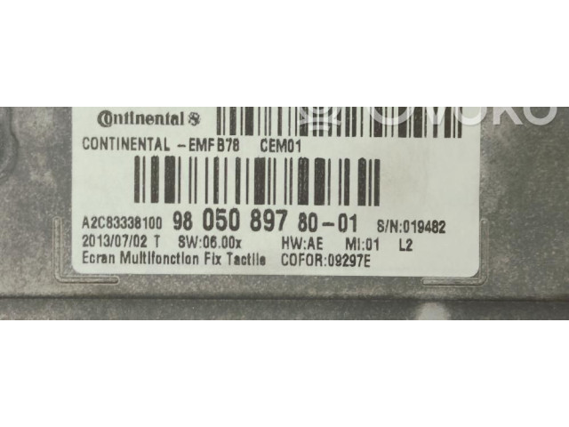 Дисплей 9805089780 Citroen C4 II Picasso