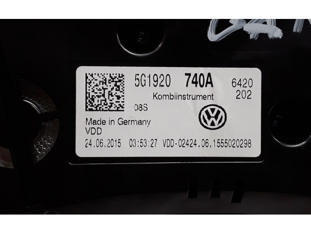 Панель приборов 5G1920740A Volkswagen Golf VII