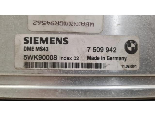 Řídící jednotka 7509942, 7511739 BMW 5 E39 2001
