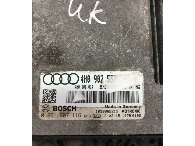 Блок управления двигателя 4H0907557, 0261S07116   Audi A8 S8 D4 4H