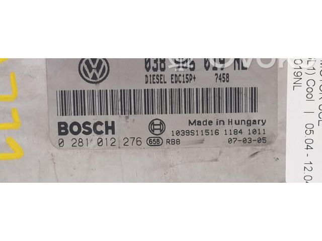 Блок управления двигателем Блок управления 038906019NL   Seat Ibiza III (6L)