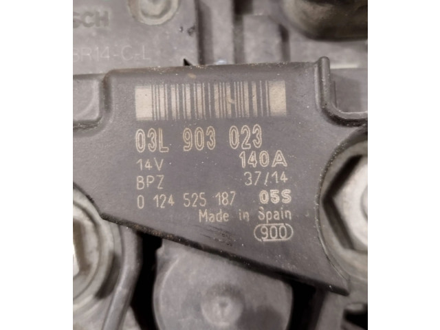 Генератор 03L903023, 0124525187 Volkswagen Caddy