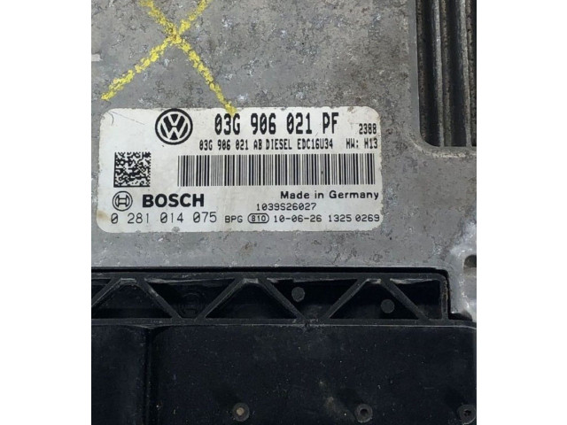 Řídící jednotka 0281014075   Volkswagen Caddy 2007