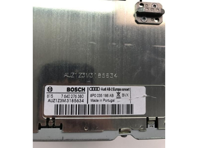 Турбина Радио/ проигрыватель CD/DVD / навигация Audi A3 S3 8P 8P0035186AB, NP1283