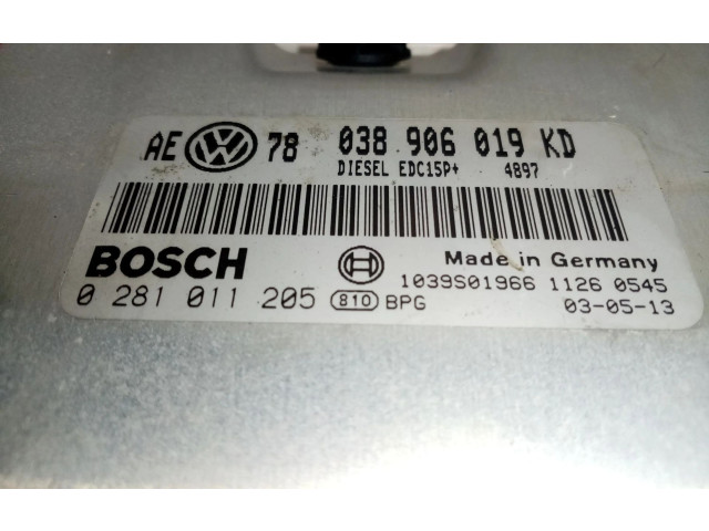 Řídící jednotka 0281010941, 038906019EH Volkswagen Passat Alltrack 2003