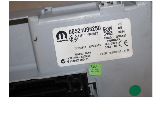   Pojistková skříňka 00521096250   Fiat Panda III 2014