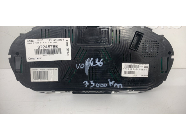 Спидометр (приборный щиток) Renault Megane III 2009 - 2016 года