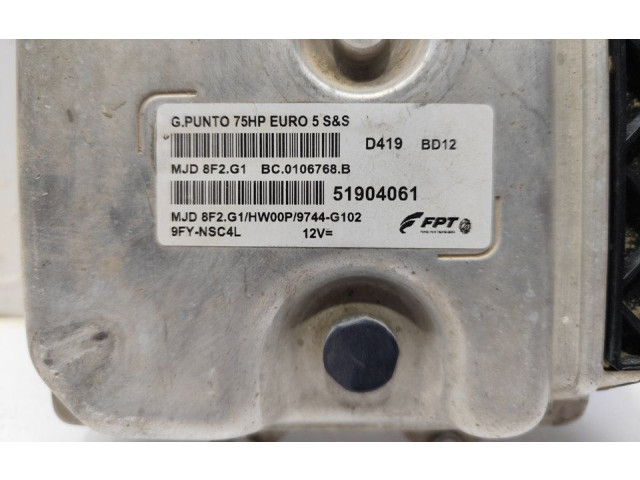 Блок управления двигателя 51904061   Fiat Punto (199)