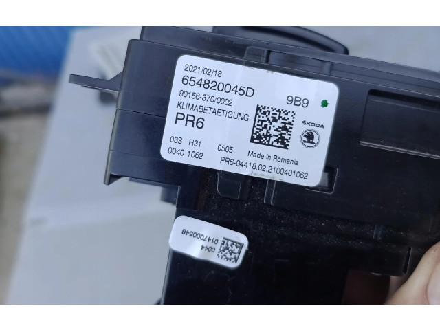 Блок управления климат-контролем 654820045D   Skoda Scala