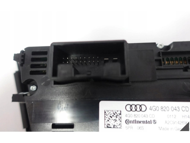 Блок управления климат-контролем 4G0820043CD   Audi A7 S7 4G