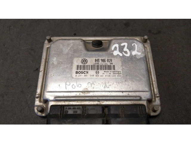 Řídící jednotka 045906019, 0281001940 Volkswagen Polo III 6N 6N2 6NF 2001