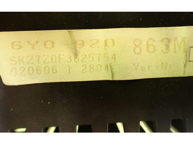 Панель приборов 6Y0920863M   Skoda Fabia Mk1 (6Y)       